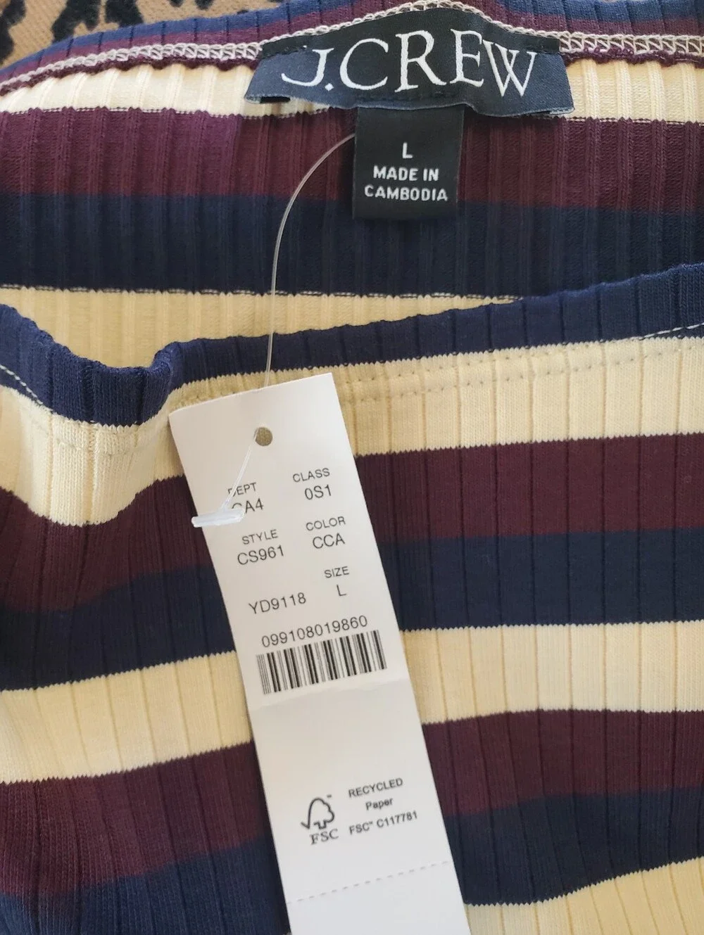 J. Crew Knit Boatneck Midi Dress In Stripe Size Large